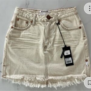 One teaspoon Women's Cream Denim Skirt